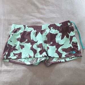 Women's The North Face Mint and Brown Athletic Shorts